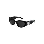 Women’s Bossy Round Af Sunglasses in Black - Image 3